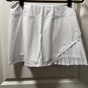 EleVen by Venus Williams White Pleated Tennis Skirt